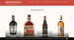 Desktop Screenshot of napoje-lincova.cz